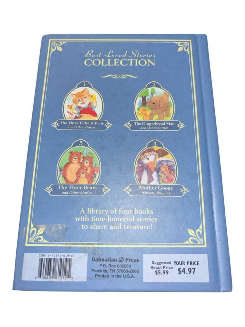 THE THREE LITTLE KITTENS And Other Stories Hardcover Children’s Book - Picture 5 of 5
